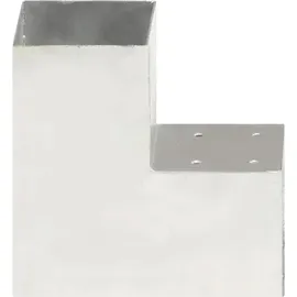 vidaXL Pfostenverbinder L-Form 101 x 101 mm Grau/Metall