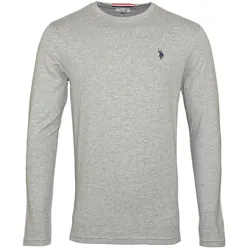 U.S. POLO Longsleeve Langarmshirt mit Rundhalsausschnitt R-Neck