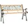 vidaXL Gartenbank 122 x 51 x 73 cm Braun