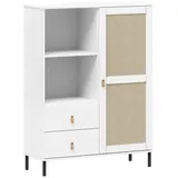 Main Möbel Highboard 100 x 136 x 45 cm Weiß