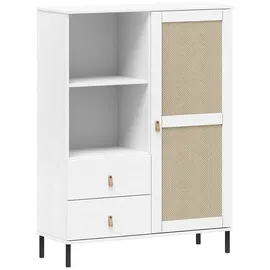 Main Möbel Highboard 100 x 136 x 45 cm Weiß