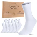 Diabetiker Socken mit Komfortbund ohne Gummi & Naht für Damen und Herren 10 Paar Pk