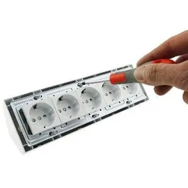 ChiliTec Schuko-Steckdose 5-fach Weiß