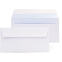 Umschläge aus amerikanischem weißem Papier, ohne Fenster, selbstschließender Silikonstreifen für einfaches Abdichten. Geeignet für den Versand von Dokumenten in verschiedenen Größen, Ofituria (100 Versandumschläge)