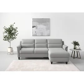 sit&more Ecksofa »Farö L-Form« inklusive Federkern, wahlweise mit Bettfunktion und Bettkasten