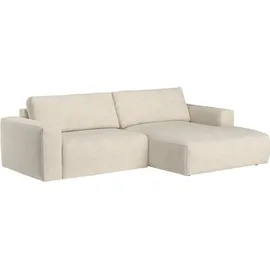 Cotta Ecksofa "Lasso L-Form, XL-Sofa", weiß (ivory), B:288cm, 88% Polyester, 12% Polyamid, Sofas, Ecksofa