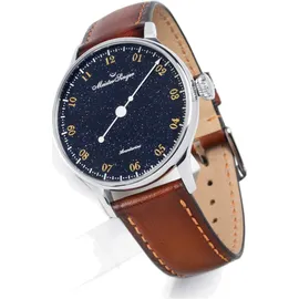 MeisterSinger Pangaea Aventurine Leder 40 mm PMN9908AV