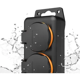 Hama Steckdosenleiste 4-fach 2 m Schwarz 1 St.