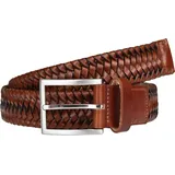 LLOYD Men's Belts Flechtgürtel aus Leder, Cognac, 110