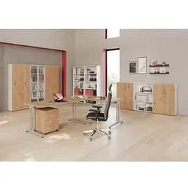 Hammerbacher V4100 Aktenschrank 80,0 x 34,6 x 188,0 cm weiß