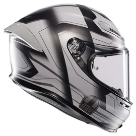 AGV K6 S Ultrasonic Integralhelm - Matt Schwarz/Hellgrau / XS
