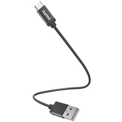 Hama USB-Kabel 2.0 A/C-Stecker 0,2 m