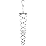 Spetebo Windspirale Twister 20 cm Silber
