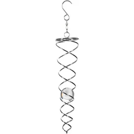 Spetebo Windspirale Twister 20 cm Silber
