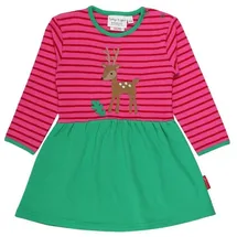 Toby Tiger Kleid mit Rehkitz Applikation in rosa | Gr.: 116