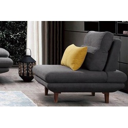JVmoebel Sessel, Sessel Couch Polster Designer Textil 1 Sitzer Couchen Polster Fernseh grau