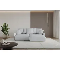altdecor Ecksofa Cord 2-Sitzer Grau
