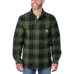 Carhartt Jacke Flannel Sherpa-Lined Shirt Jacket 105939 - chive - M