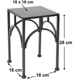 DanDiBo Ambiente Blumenhocker 28 x 28 x 18 cm Schwarz