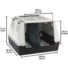 Ferplast Atlas Car Maxi Haustiertransportbox - Grey - One Size