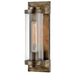 Pearson 1-flammige mittelgroße Wandlaterne – Bronze