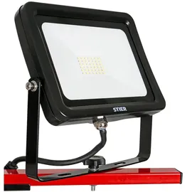 Stier Baustrahler LED 2x30 W 2x2400 Lumen mit Stativ