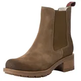 TAMARIS Damen Chelsea Leder Blockabsatz Wechselfußbett; TOBACCO, 41