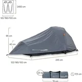 Lumaland Where Tomorrow 2-Personen-Zelt Grau