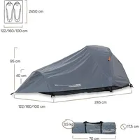 Lumaland Where Tomorrow 2-Personen-Zelt Grau