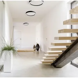 Bopp Led-Deckenleuchte Aura 1 Aluminium schwarz