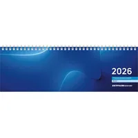 Zettler Tischquerkalender blau 2026 - 32x10,5 cm - 1