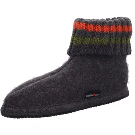 HAFLINGER Schuhe Hausschuhe Hüttenschuhe Wolle Paul anthrazit 631051-0-4, Größe:38 EU, Farbe:Grau - Grau 38