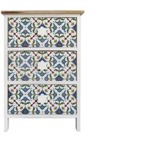 Mobili Rebecca Nachttisch, Weiß Holz 30x60x40 cm, Schlafzimmer, Nachttische