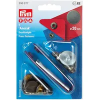 Prym Anorak 20 mm, flach matt, brüniert