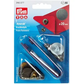 Prym Anorak 20 mm, flach matt, brüniert