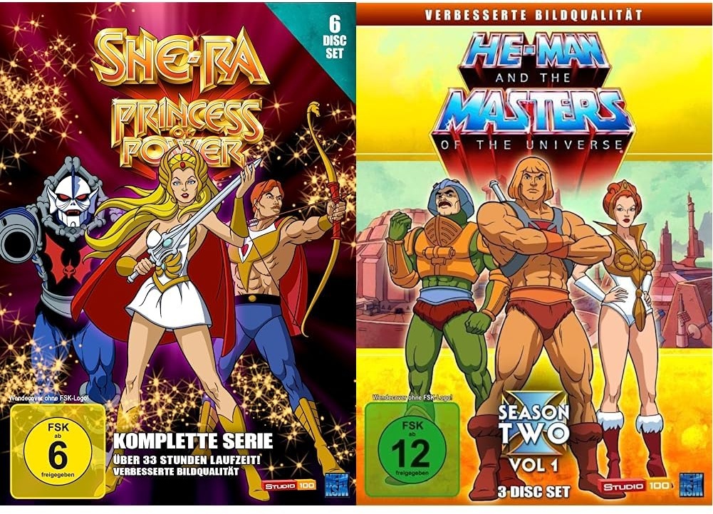 She-Ra - Princess of Power - Die komplette Serie [6 Disc Set] & He-Man and the Masters of the Universe - Season 2 Volume 1 (3 Disc Set)