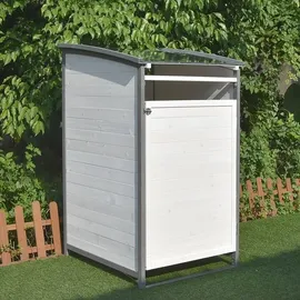 Melko Mülltonnenbox Einzelbox 73 x 85 x 127 cm grau