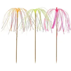 Papstar 100 Deko-Picker 15,5 cm neon "Feuerwerk"