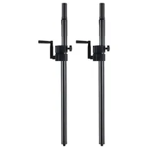 Pronomic Distanzrohr M20 mit Kurbel 2x Set Schwarz