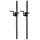 Pronomic Distanzrohr M20 mit Kurbel 2x Set Schwarz