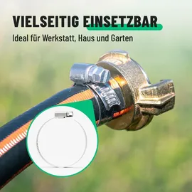 greate 10er Pack Schlauchschellen Edelstahl 50-70 mm einstellbar rostfrei