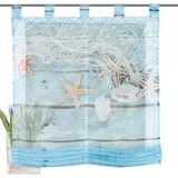 Home fashion Raffrollo MARITIM 80 x 140 cm blau