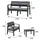 Dmora Outdoor-Lounge-Set 4-tlg. Anthrazit