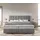 DeLife Boxspringbett Dream-Fine Mikrofaser Grau 200x200 cm Bonell-Matratze PolyurethanTopper - Grau