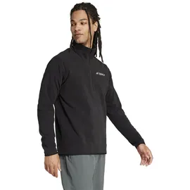 Adidas Multi Essentials Fleece Mit Halbem Reißverschluss - Black - S