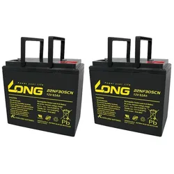 Ersatzakku kompatibel Balder 24V 2x12V 62Ah Liberty Junior