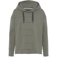 ELBSAND Hoodie mit Logodruck Khaki M