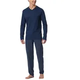 SCHIESSER Herren Schlafanzug lang-Nightwear Set Pyjamaset, Admiral_182199, 48