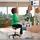 Leitz Sitzhocker 60 x 0 x 0 cm Grau/Schwarz