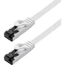 Maxtrack TI55-1L RJ45 Patchkabel CAT 8.1 U/FTP 1m Weiß flach